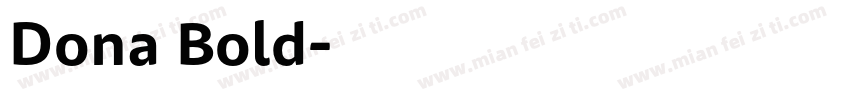 Dona Bold字体转换